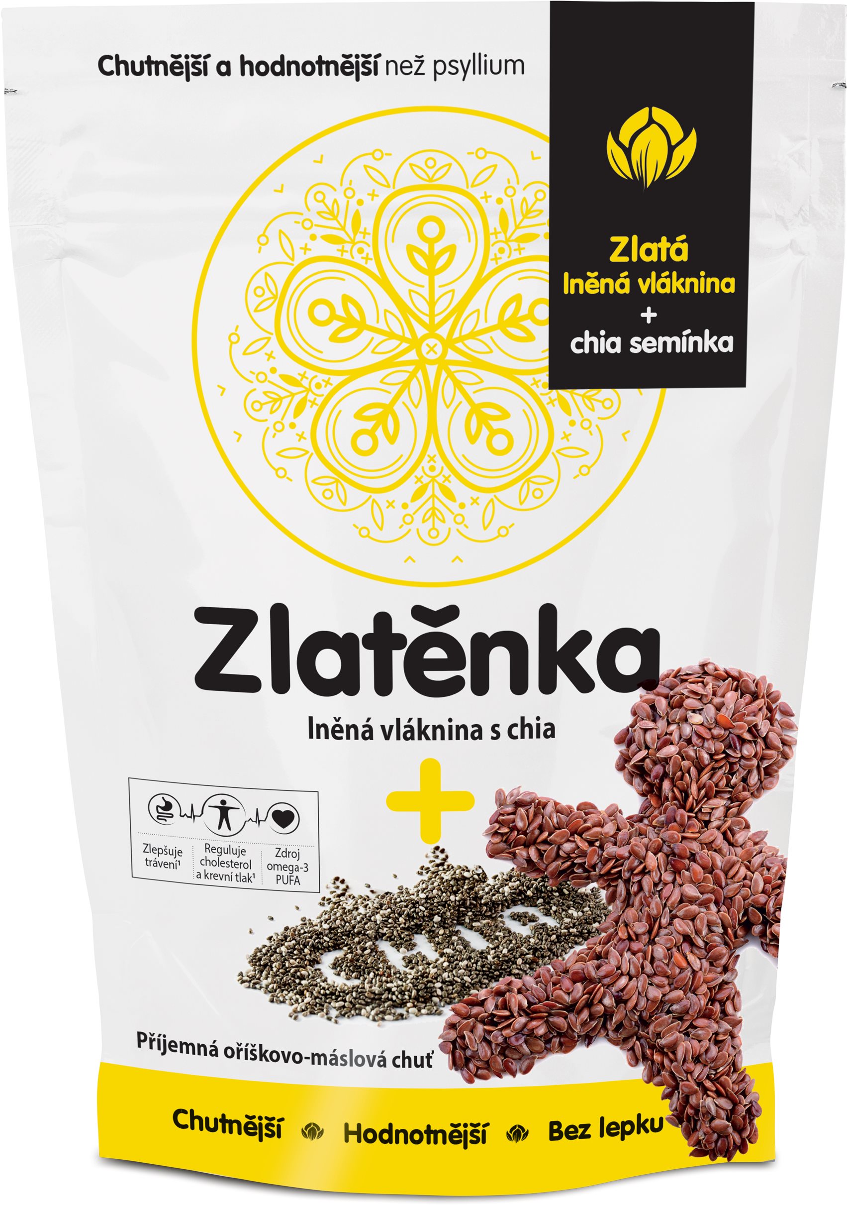 Zlatenka ľanová vláknina a chia 300 g