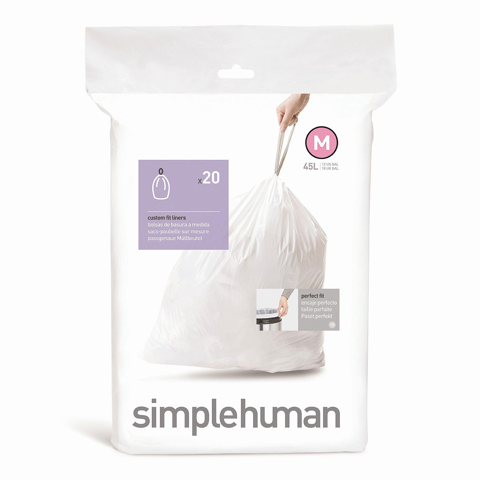 Simplehuman Typ M 45 l, zaťahovacie, 20 ks