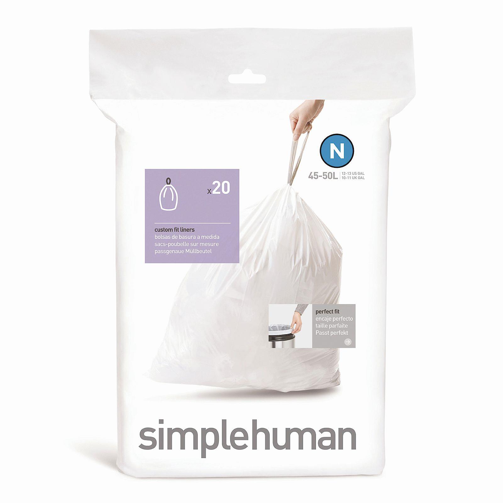 Simplehuman Typ N 45 – 50 l, zaťahovacie, 20 ks