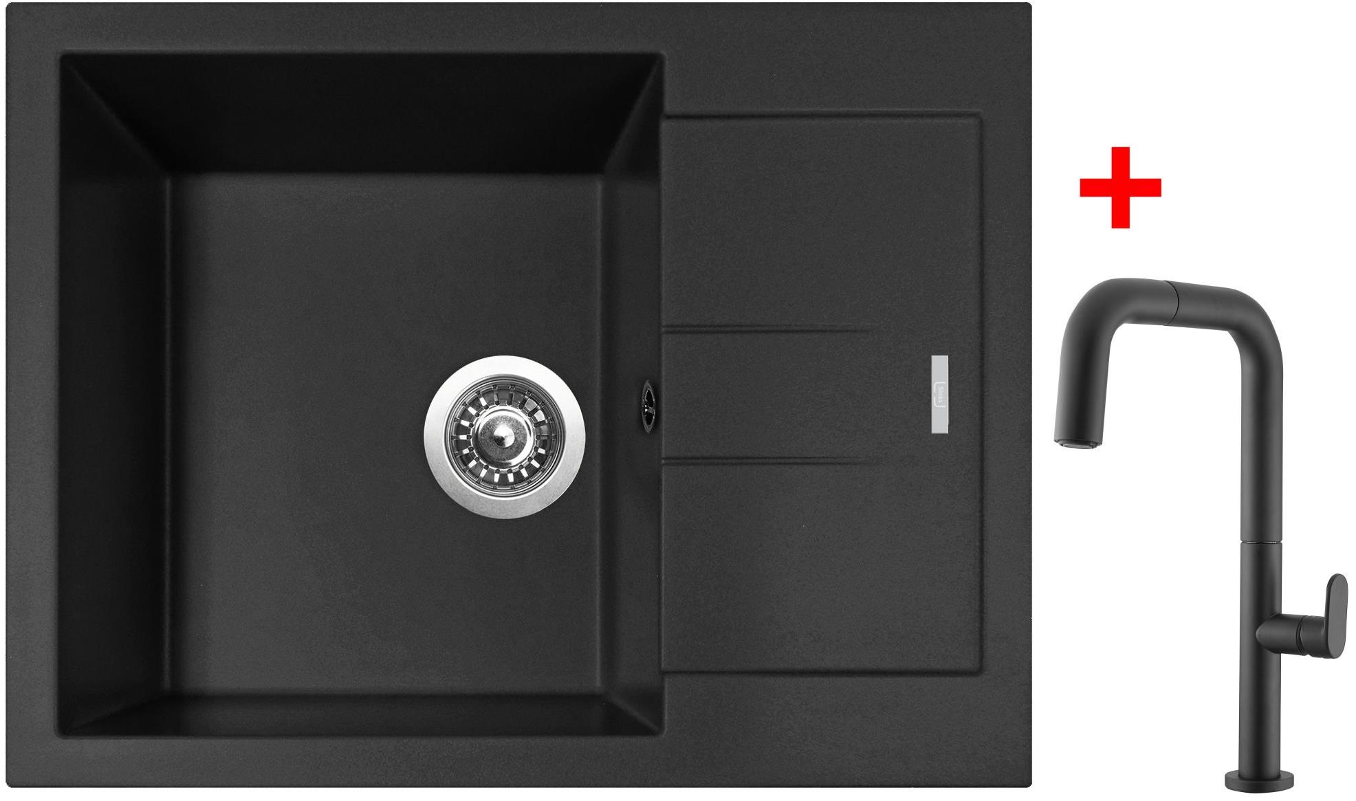 Sinks Amanda 650 Nanoblack + EVA P Nanoblack