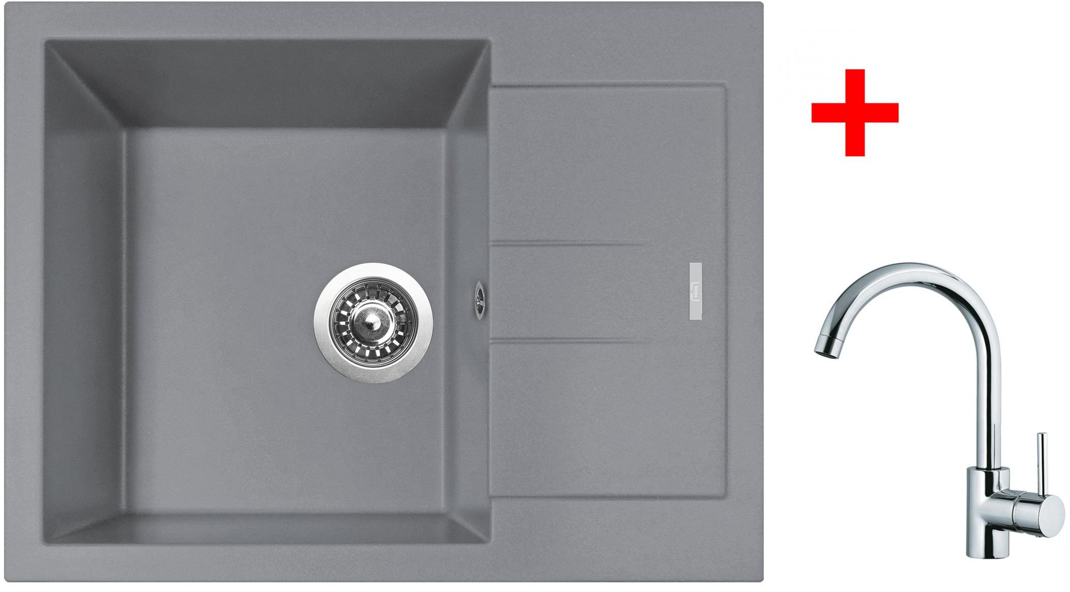 Sinks Amanda 650 Nanogrey + Mix 35