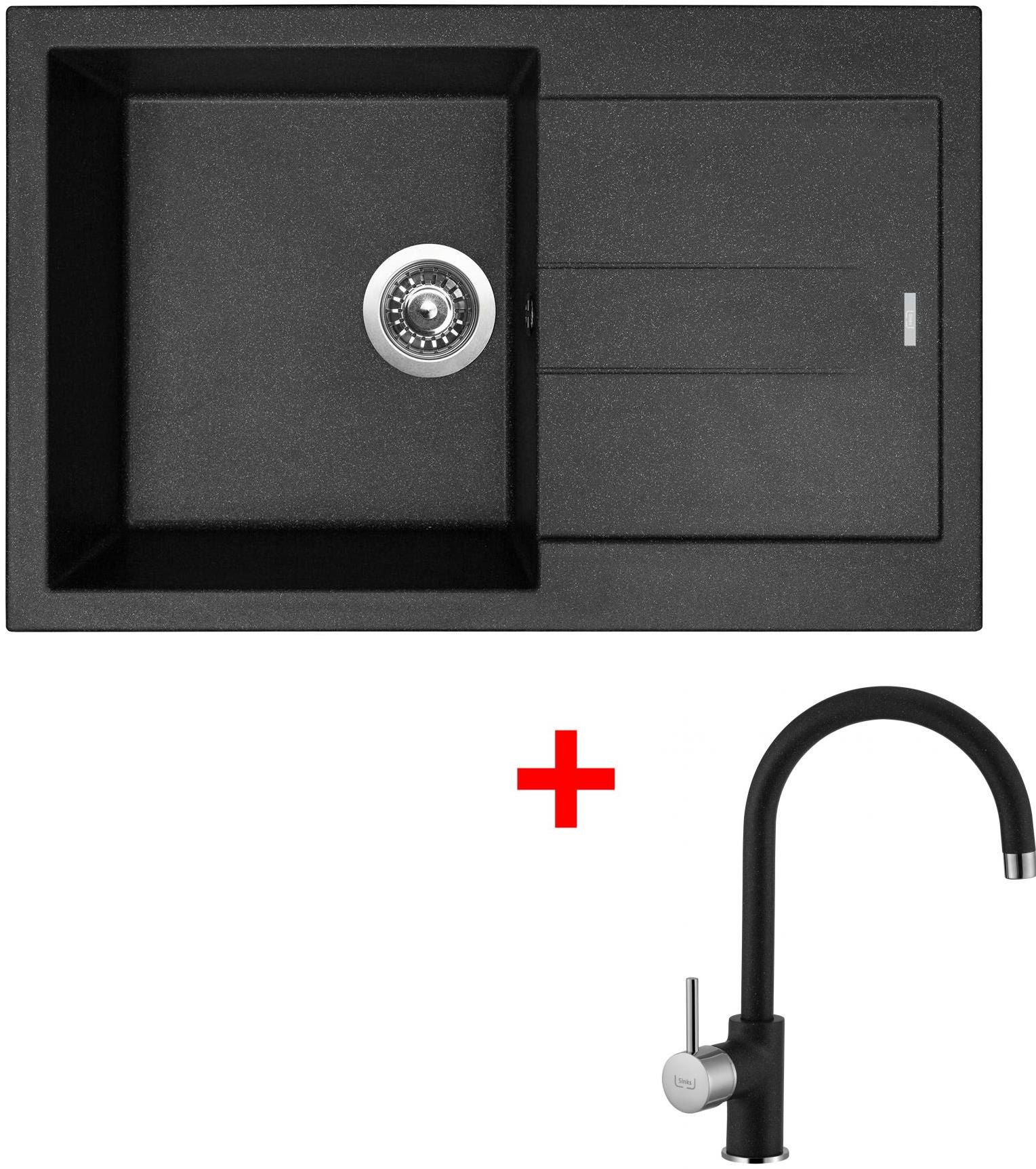 Sinks Amanda 780 Granblack + Vitalia GR