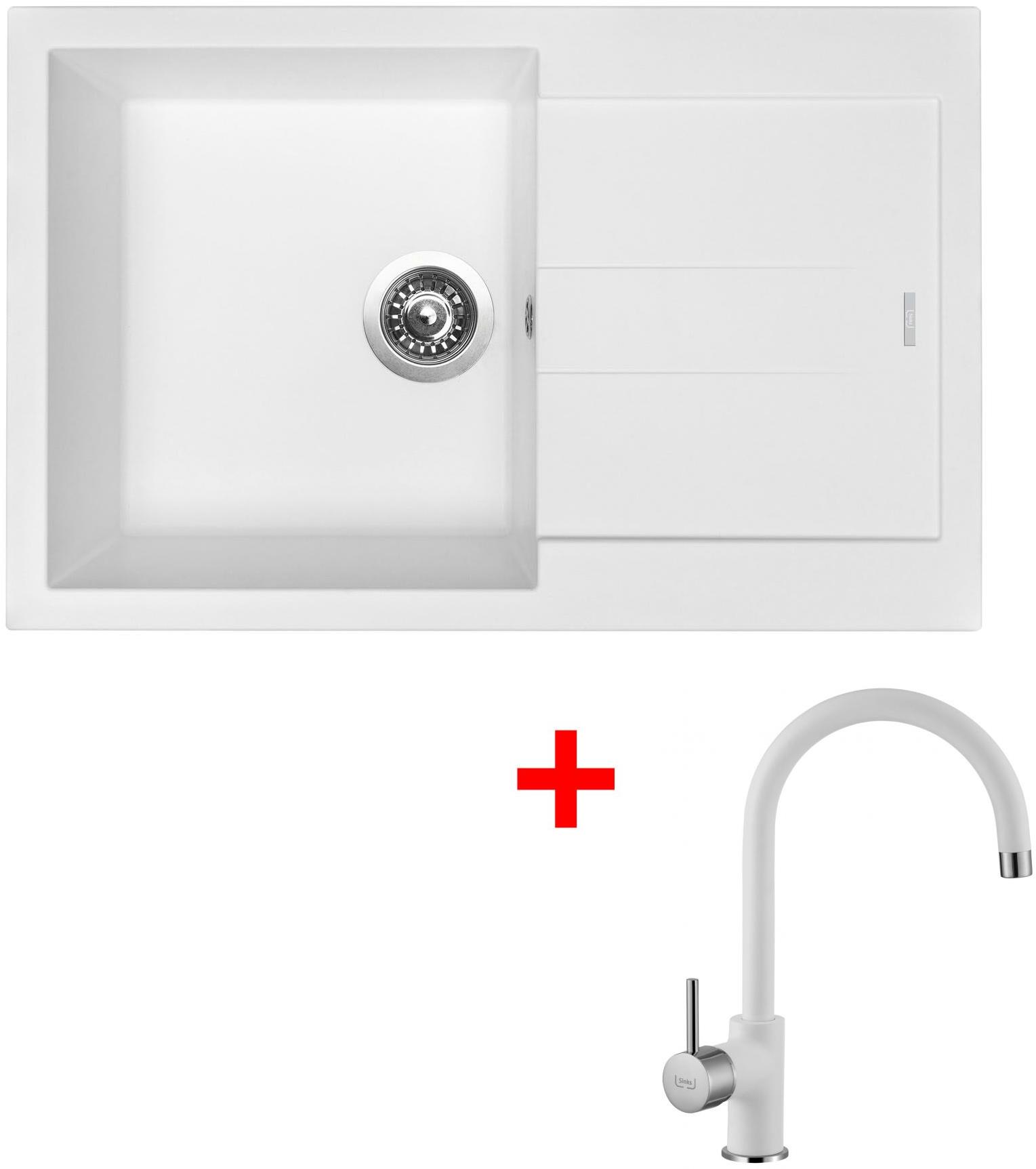 Sinks Amanda 780 Milk + Vitalia GR