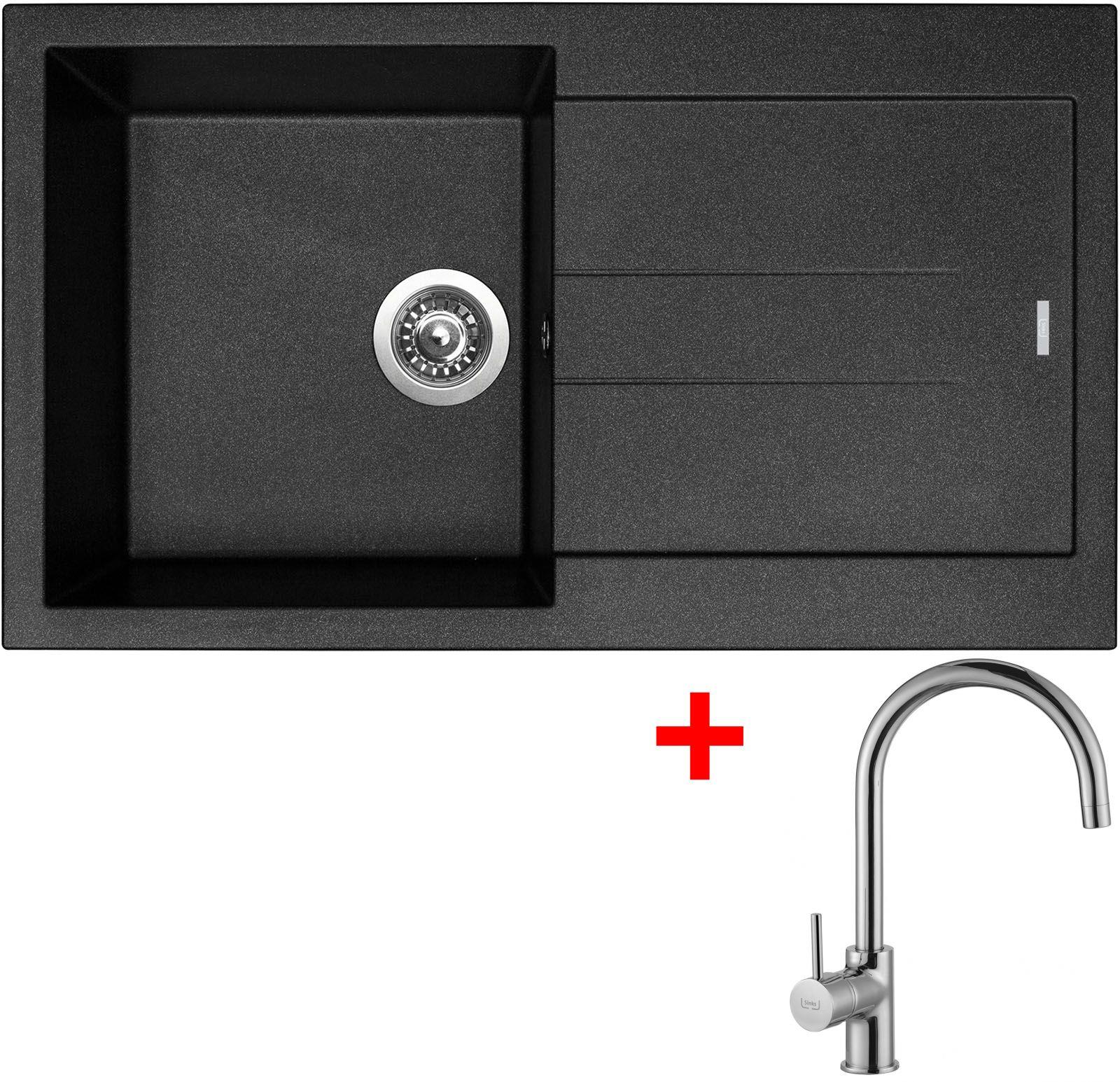 Sinks Amanda 860 Metalblack + Vitalia