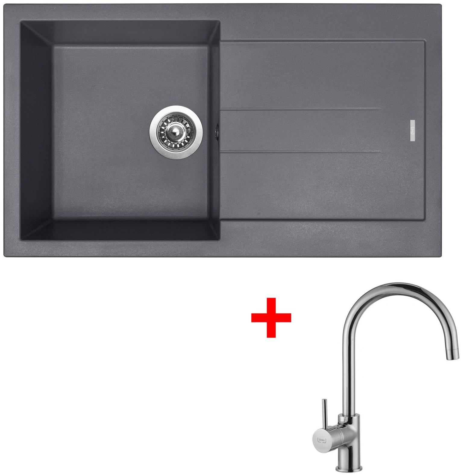 Sinks Amanda 860 Titanium + Vitalia