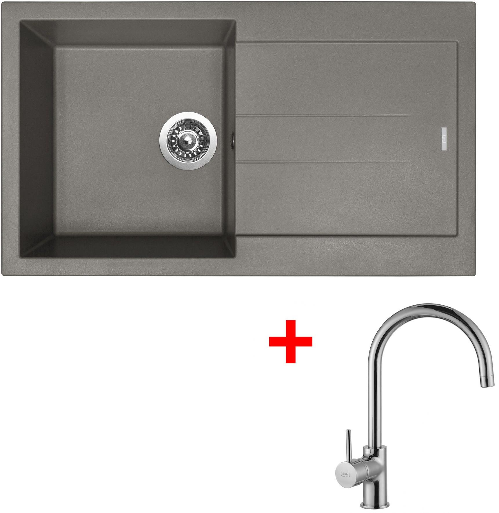 Sinks Amanda 860 Truffle + Vitalia