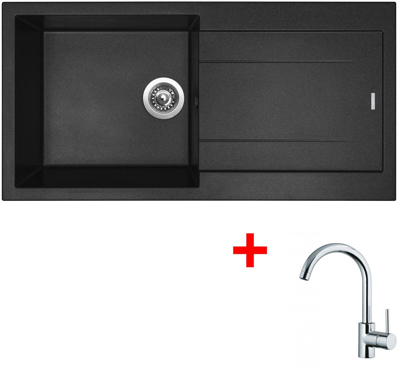 Sinks Amanda 990 Nanoblack + Mix 35