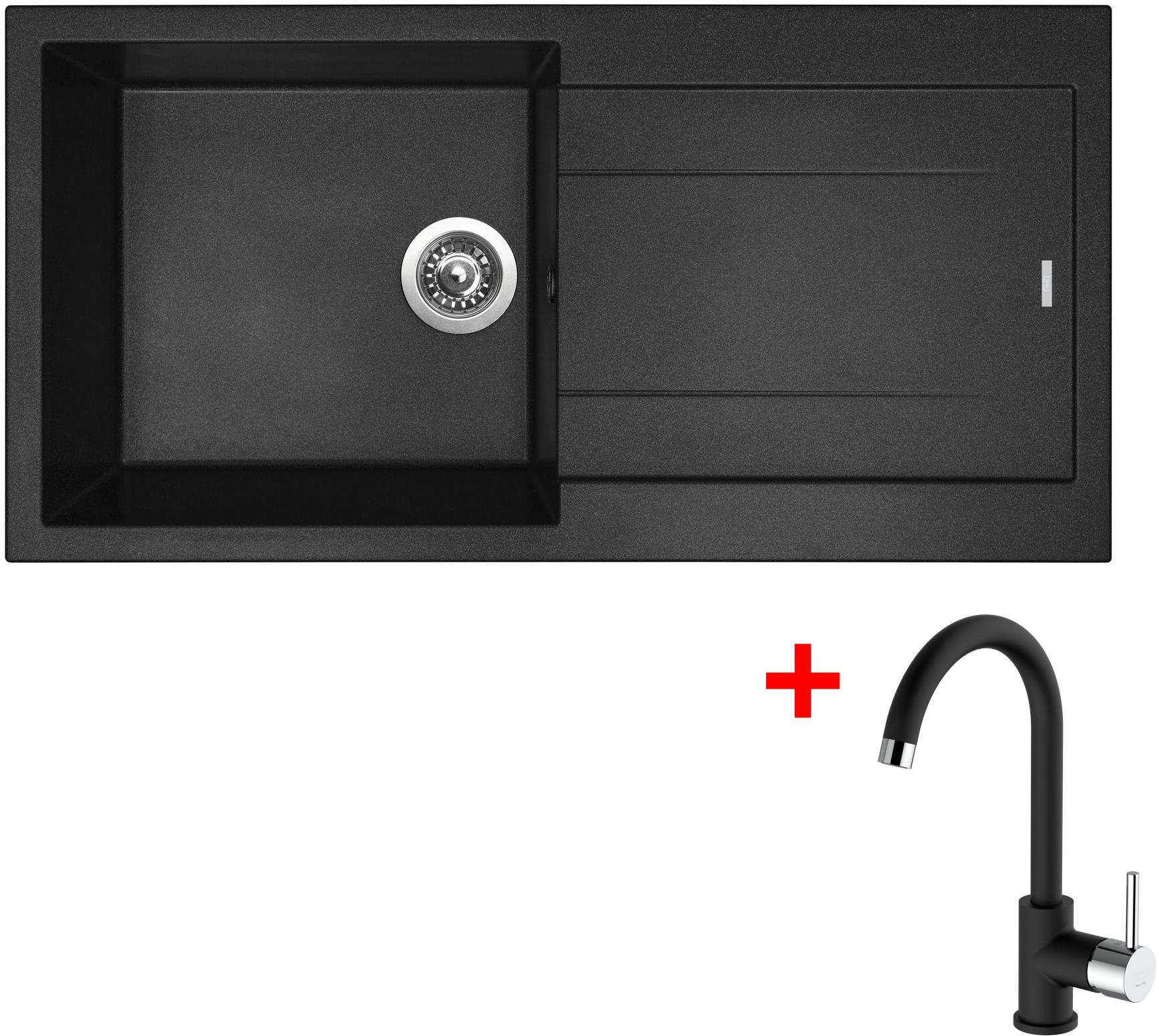 Sinks Amanda 990 Nanoblack + Mix 35 Nanoblack