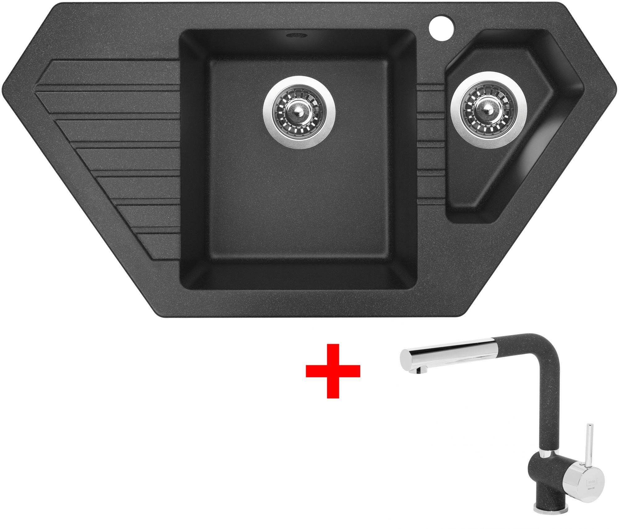 Sinks Bravo 850.1 Granblack + Mix 3 P GR
