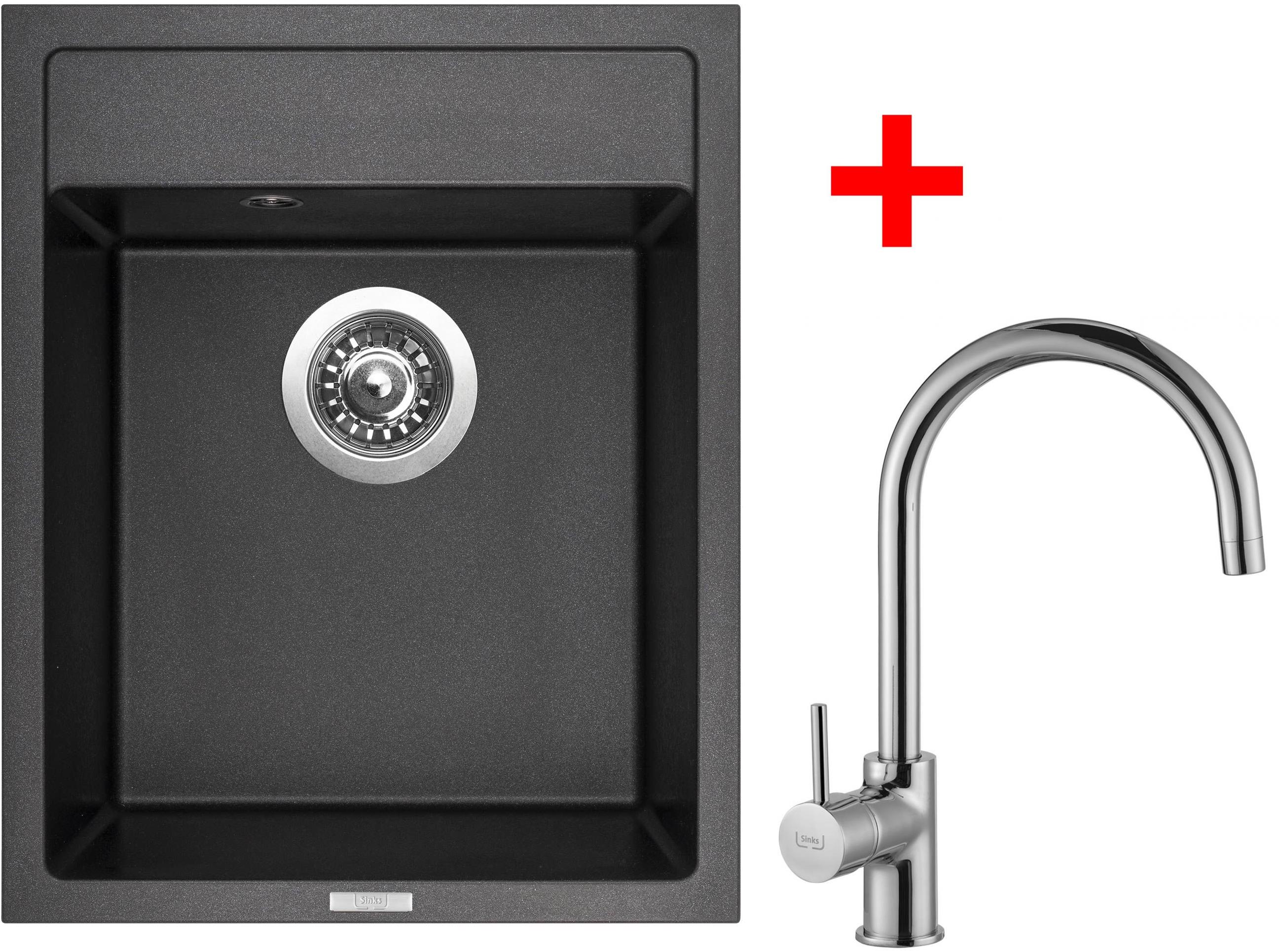 Sinks Classic 400 Metalblack + Vitalia