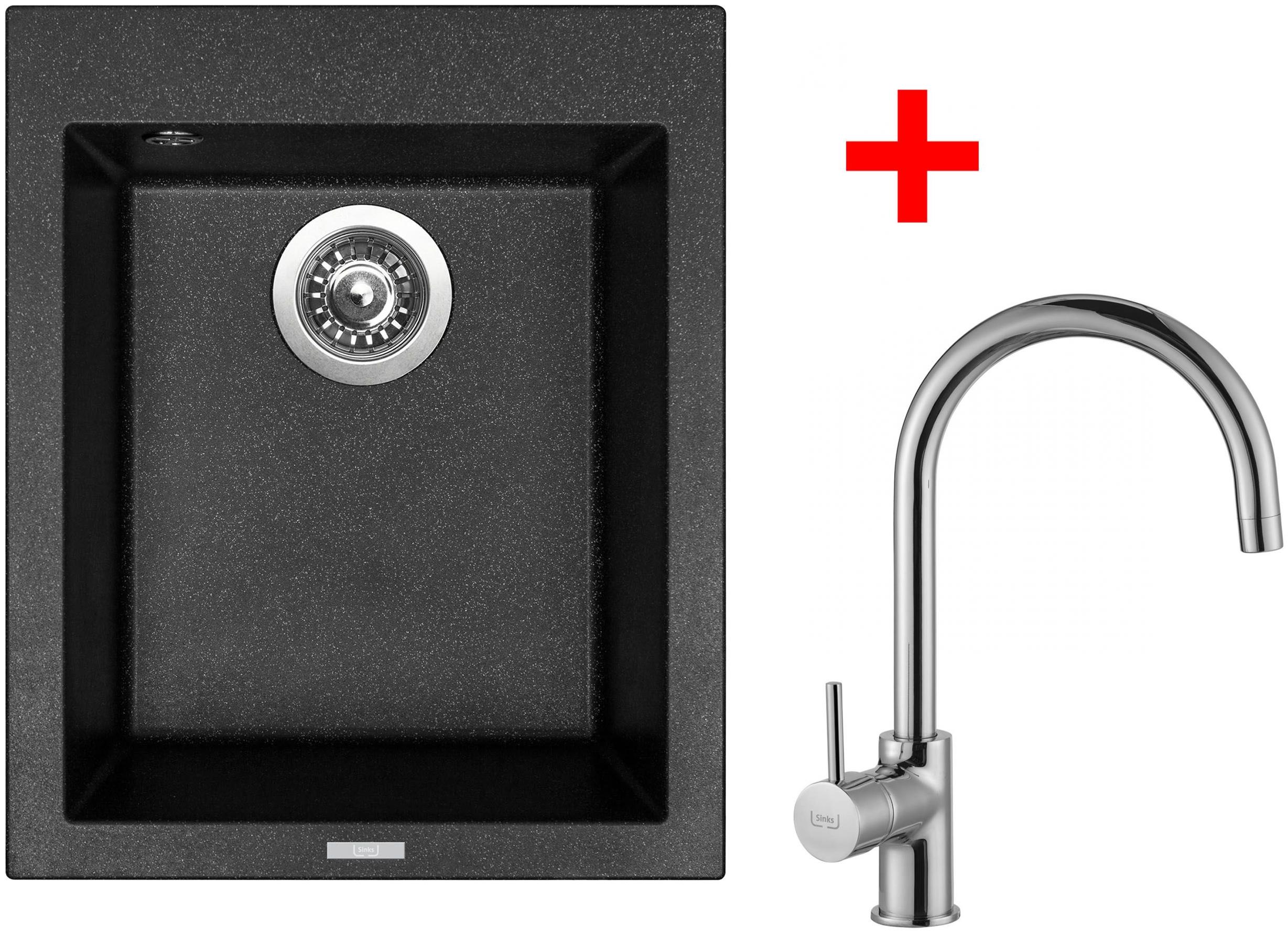 Sinks Cube 410 Granblack + Vitalia