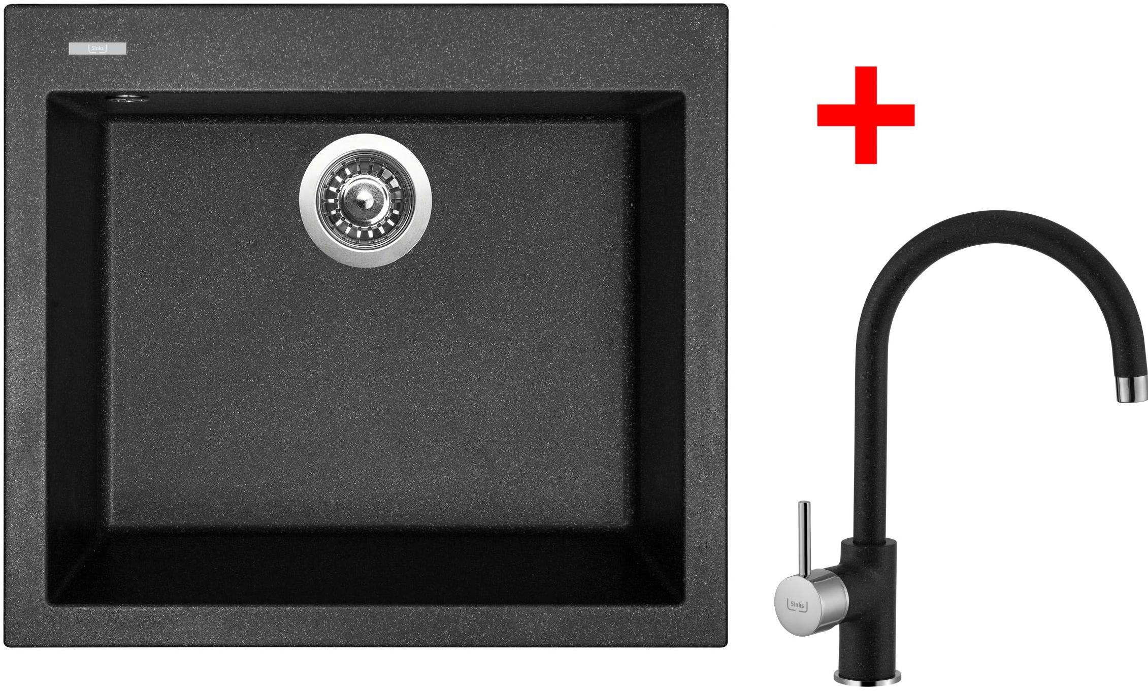 Sinks Cube 560 Granblack + Vitalia GR