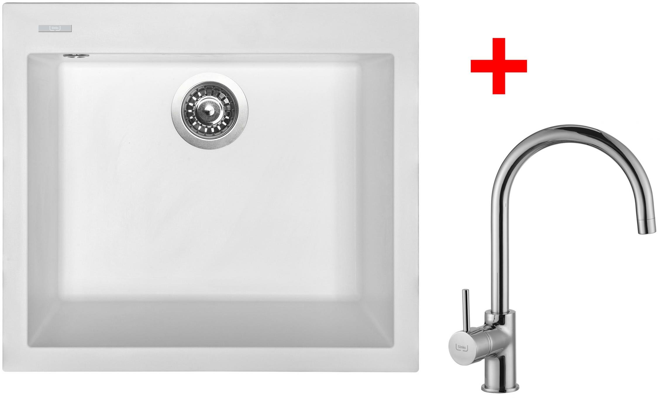 Sinks Cube 560 Milk + Vitalia