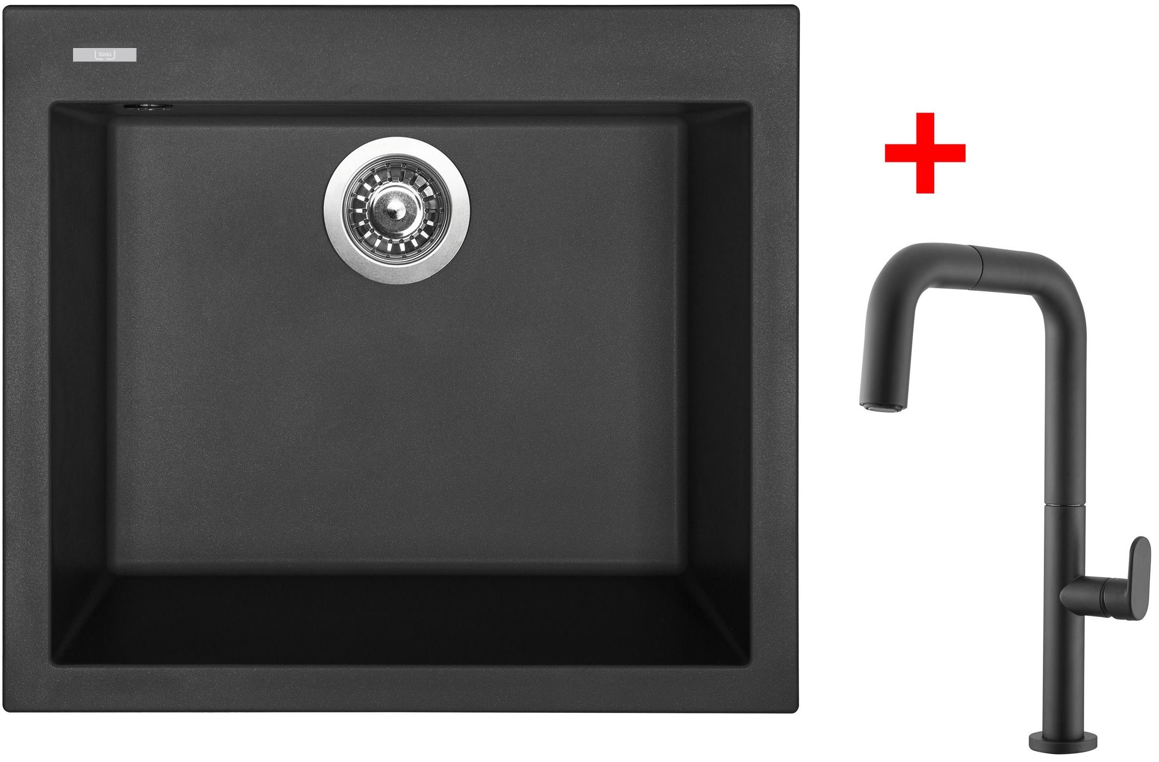 Sinks Cube 560 Nanoblack + EVA P Nanoblack