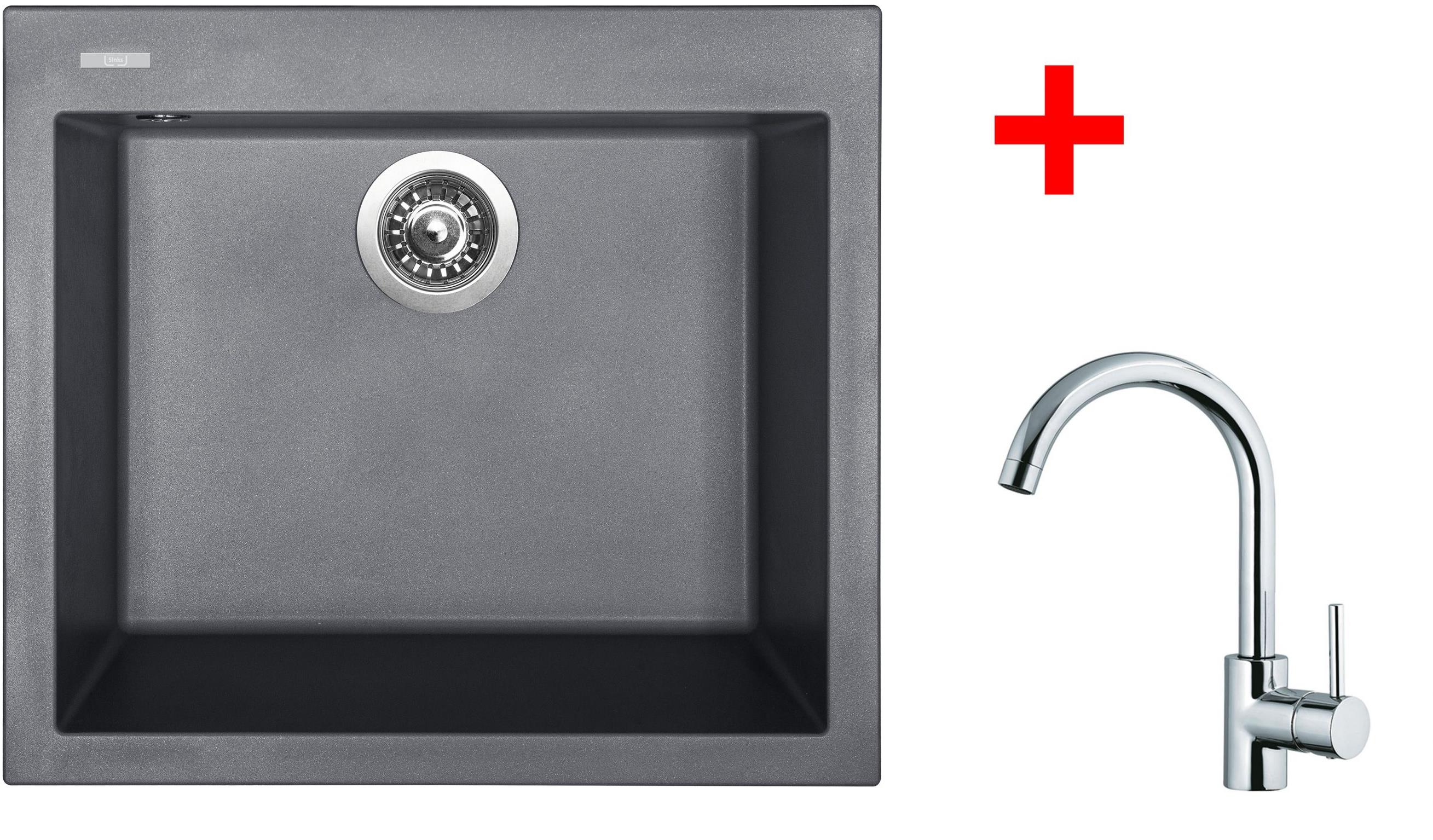 Sinks Cube 560 Nanogrey + Mix 35