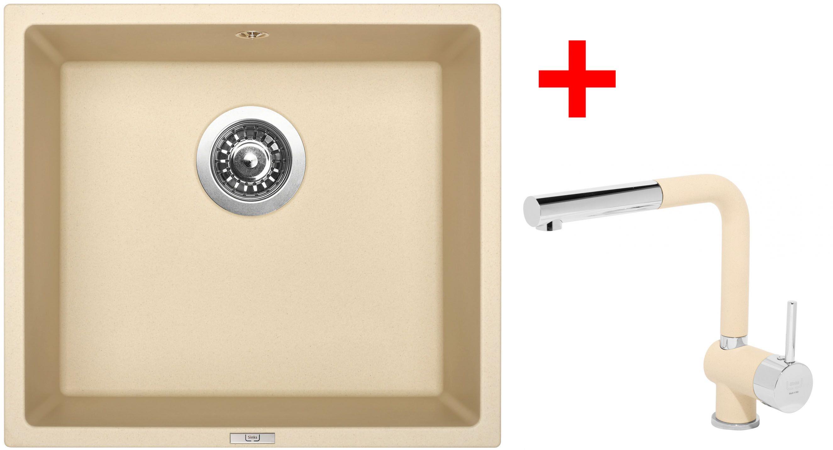 Sinks Frame 457 Sahara + Mix 3 P GR