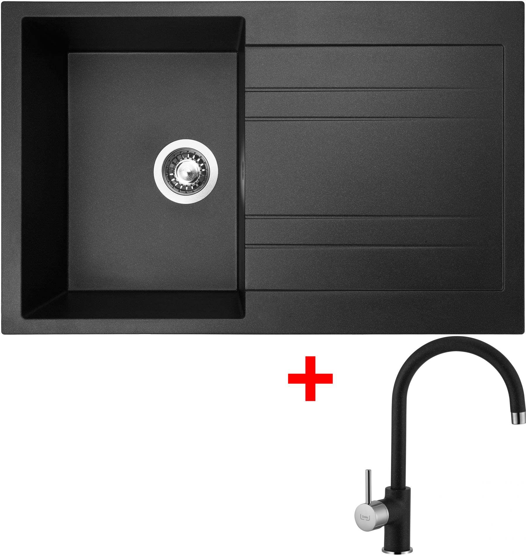 Sinks Grande 800 Granblack + Vitalia GR