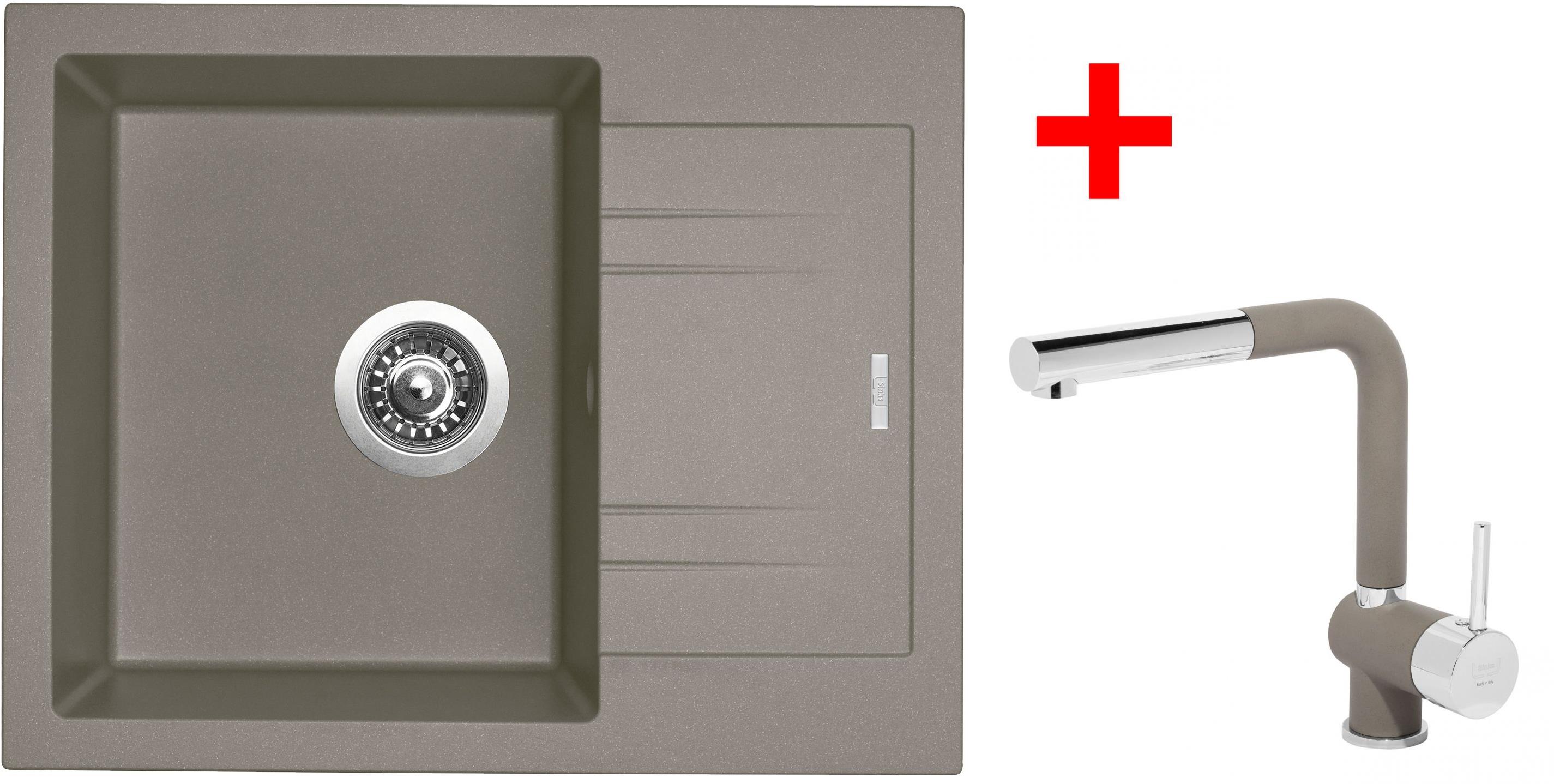 Sinks Linea 600 Truffle + Mix 3 P GR