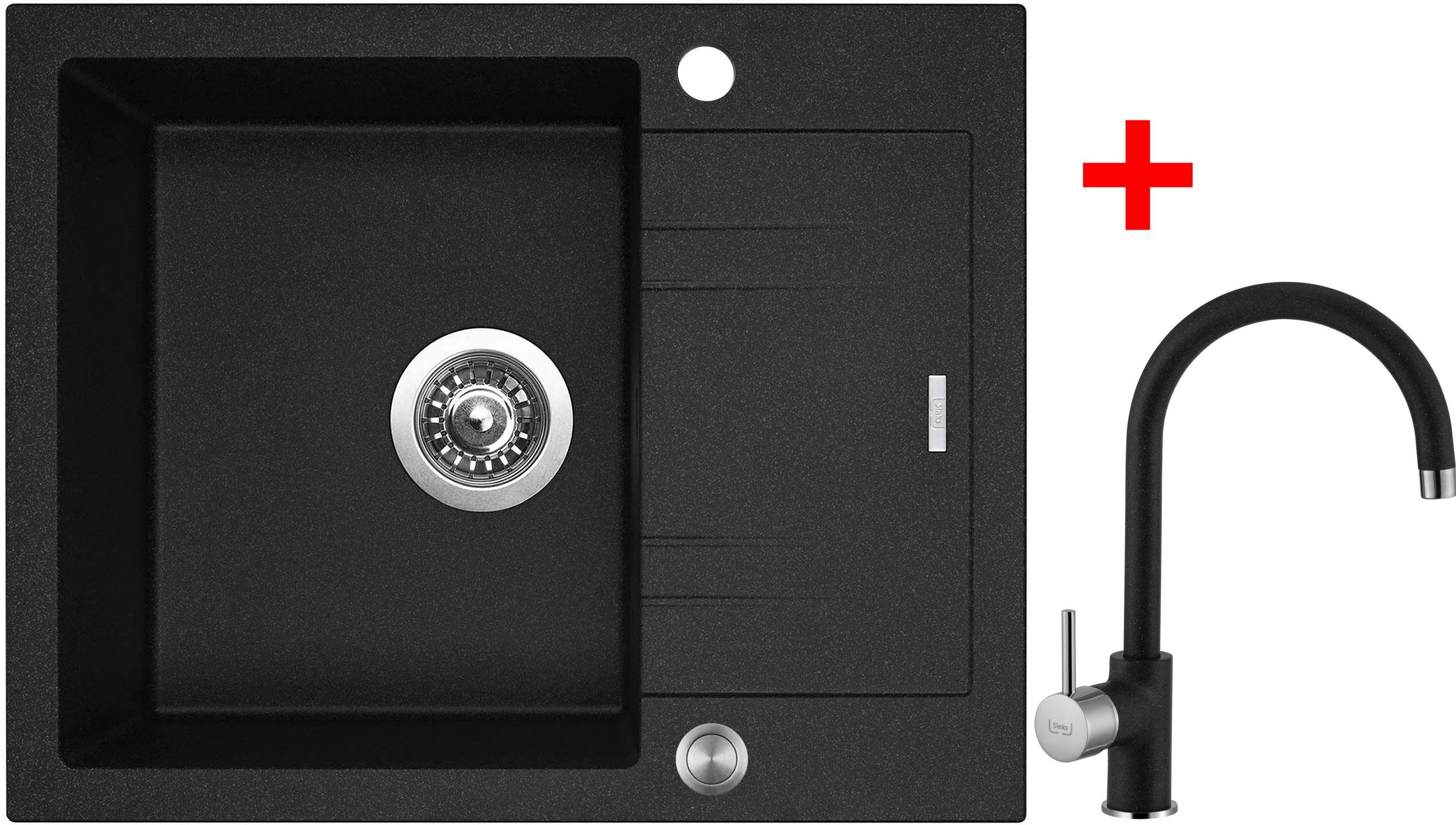 Sinks Linea 600 XC Granblack + Vitalia GR