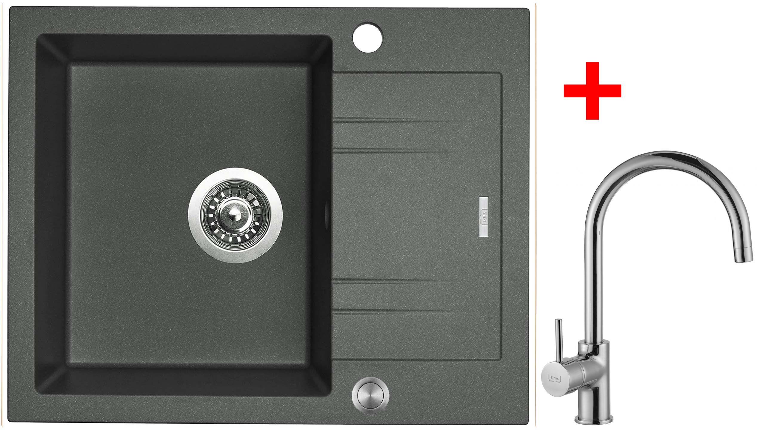 Sinks Linea 600 XC Titanium + Vitalia