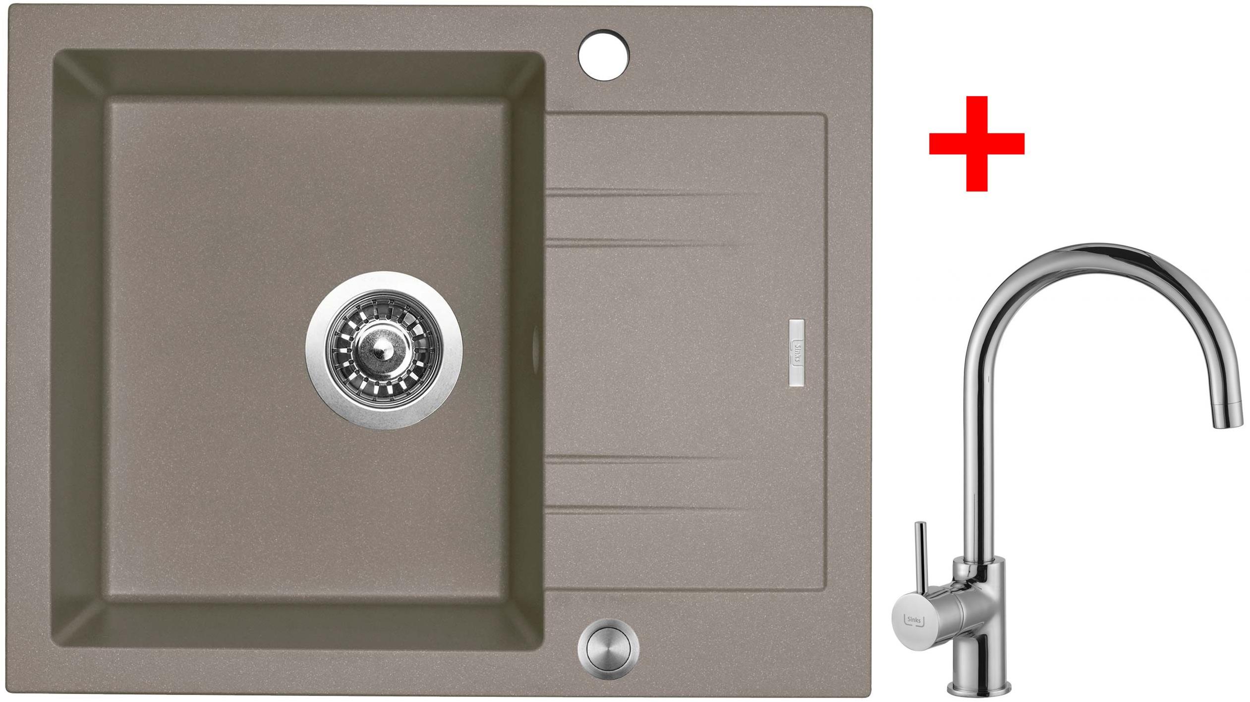 Sinks Linea 600 XC Truffle + Vitalia