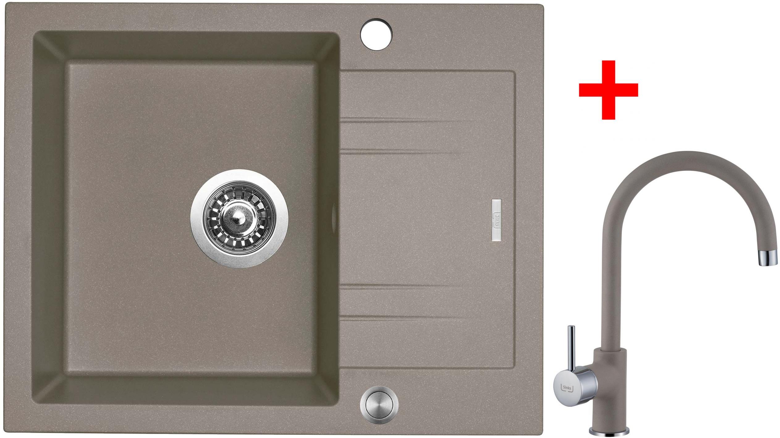 Sinks Linea 600 XC Truffle + Vitalia GR