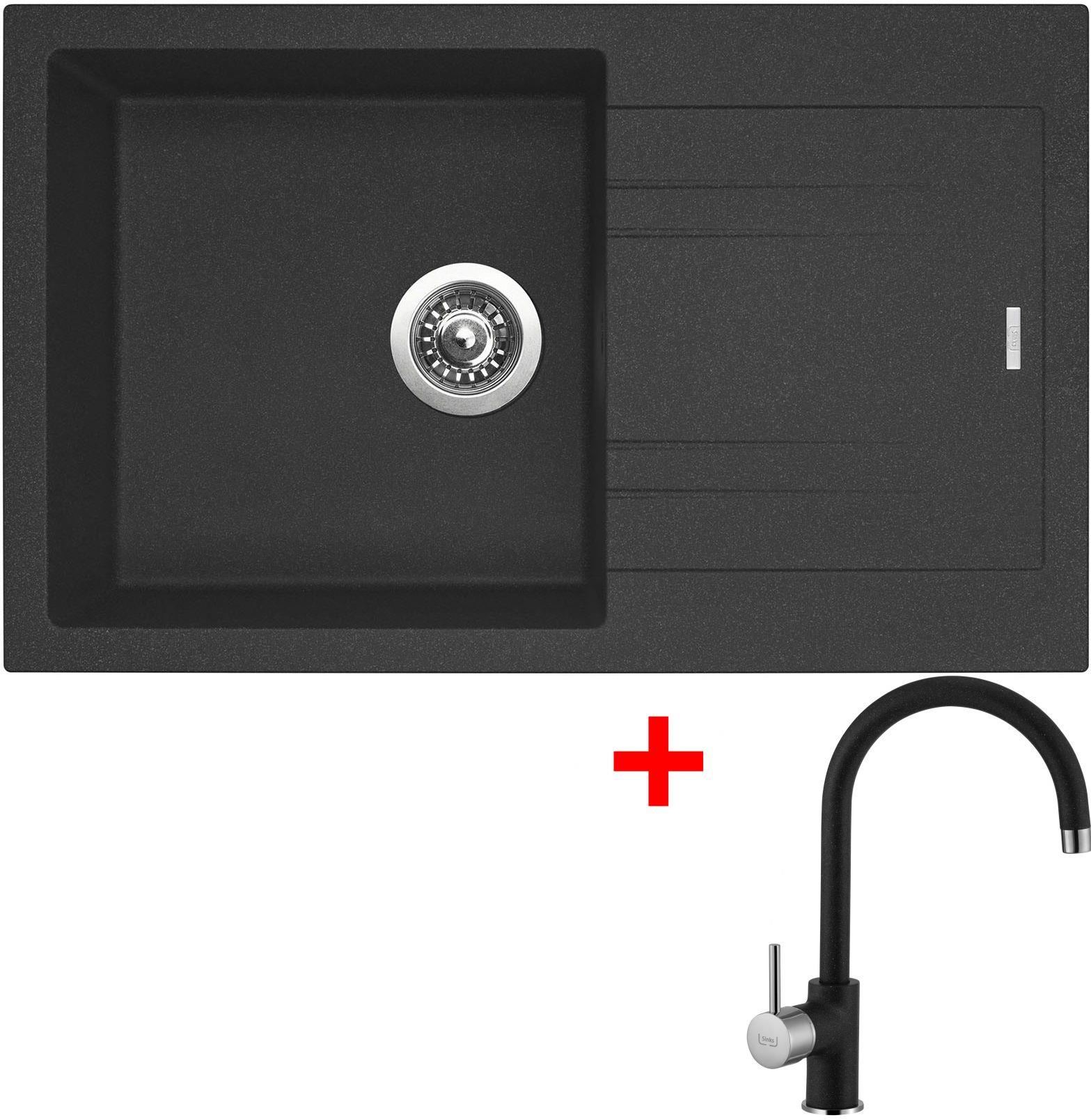 Sinks Linea 780 Granblack + Vitalia GR