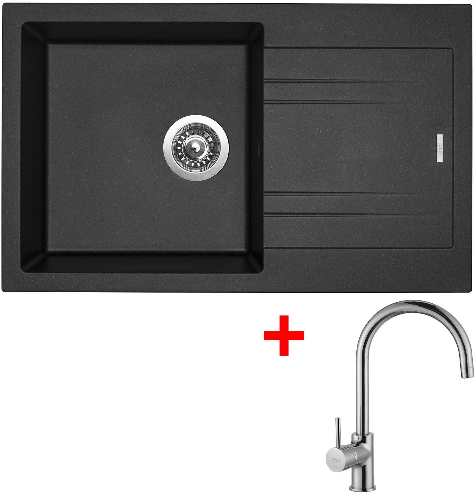 Sinks Linea 780 Metalblack + Vitalia