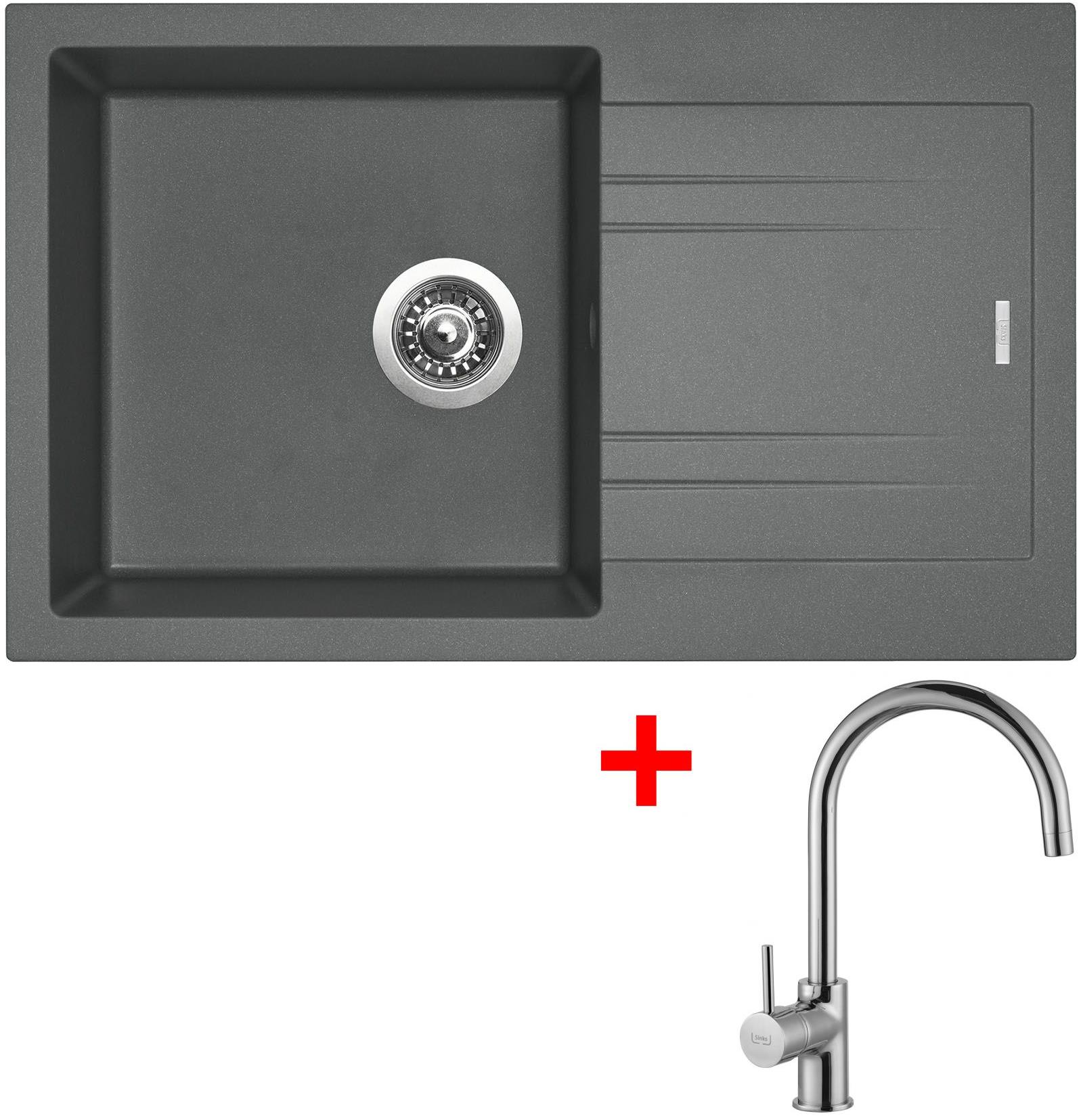 Sinks Linea 780 Titanium + Vitalia