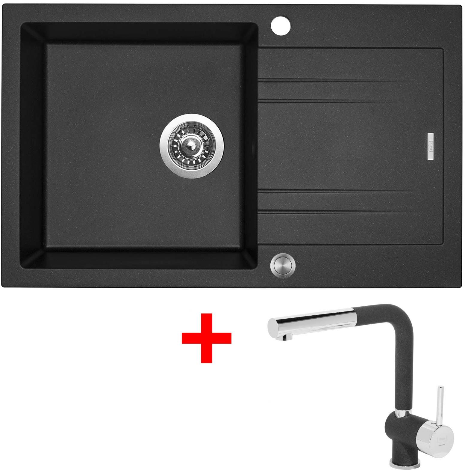 Sinks Linea 780 XC Metalblack + Mix 3 P GR