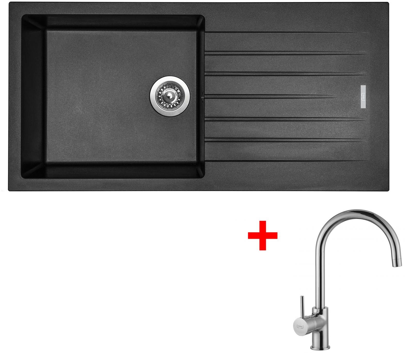 Sinks Perfecto 1000 Metalblack + Vitalia