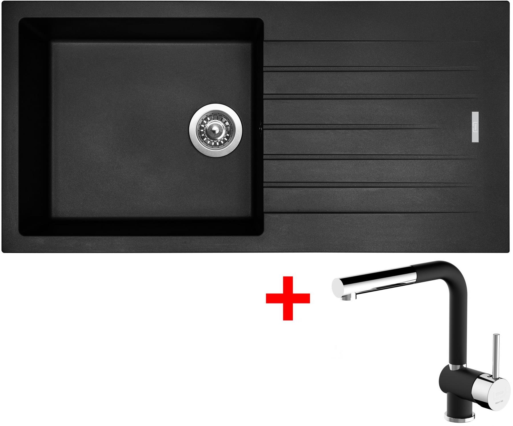 Sinks Perfecto 1000 Pureblack + Mix 3 P GR