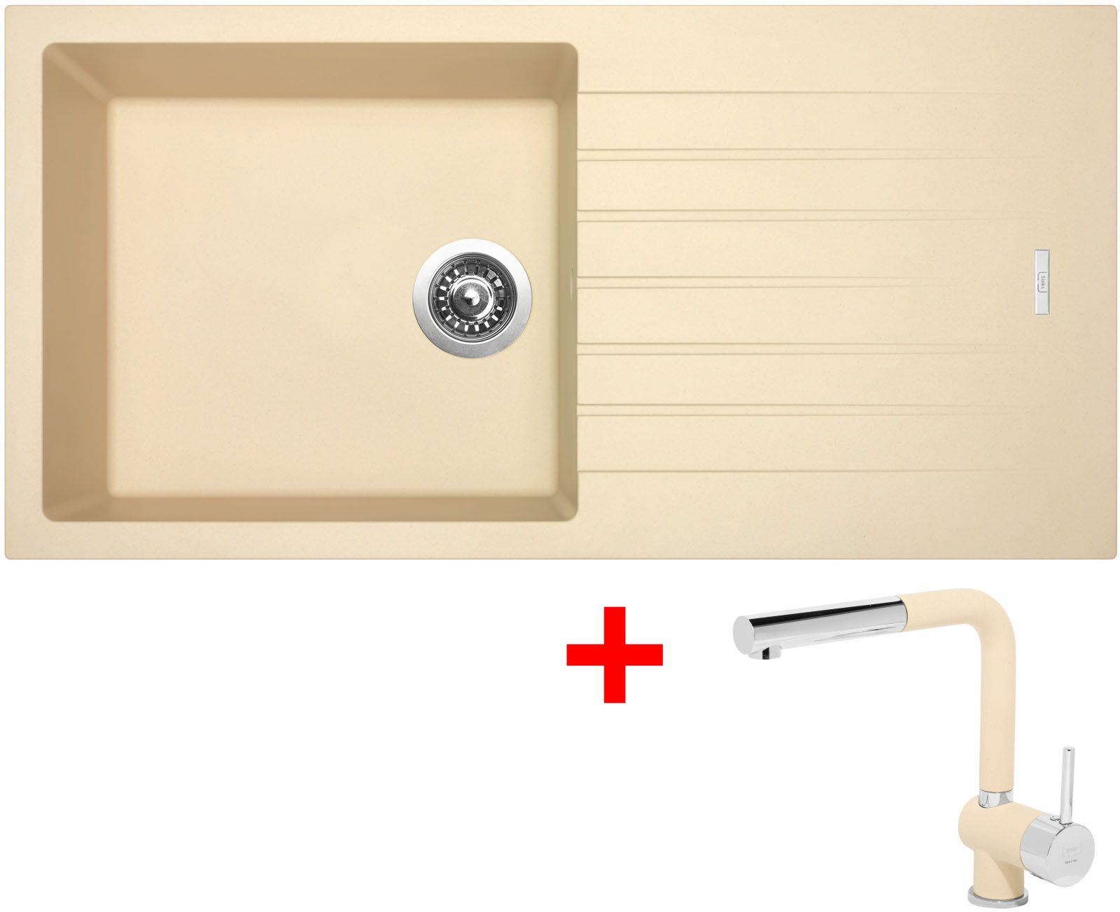 Sinks Perfecto 1000 Sahara + Mix 3 P GR