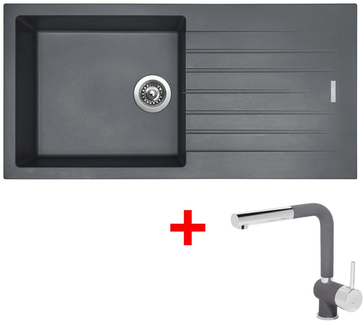 Sinks Perfecto 1000 Titanium + Mix 3 P GR