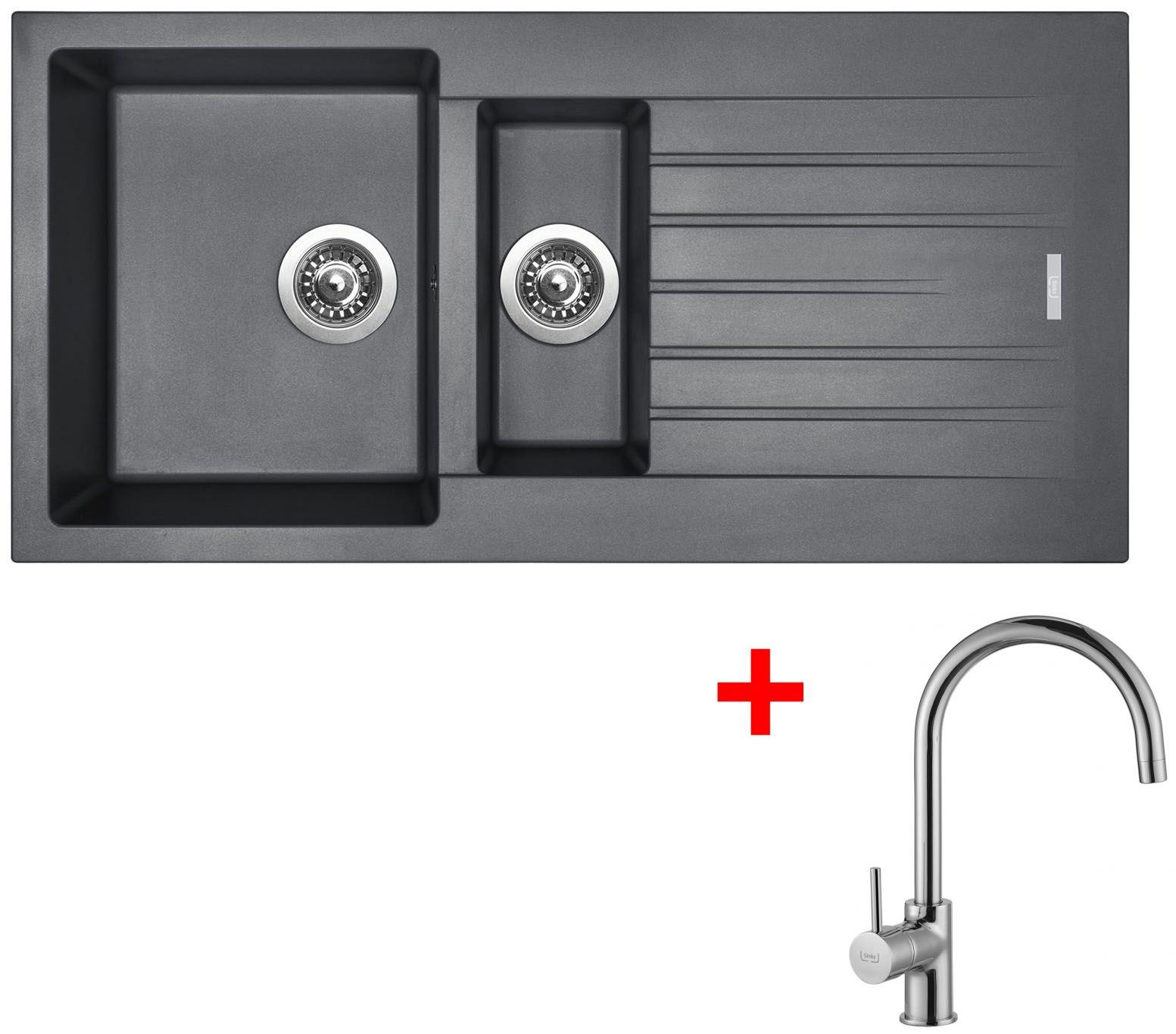 Sinks Perfecto 1000.1 Titanium + Vitalia