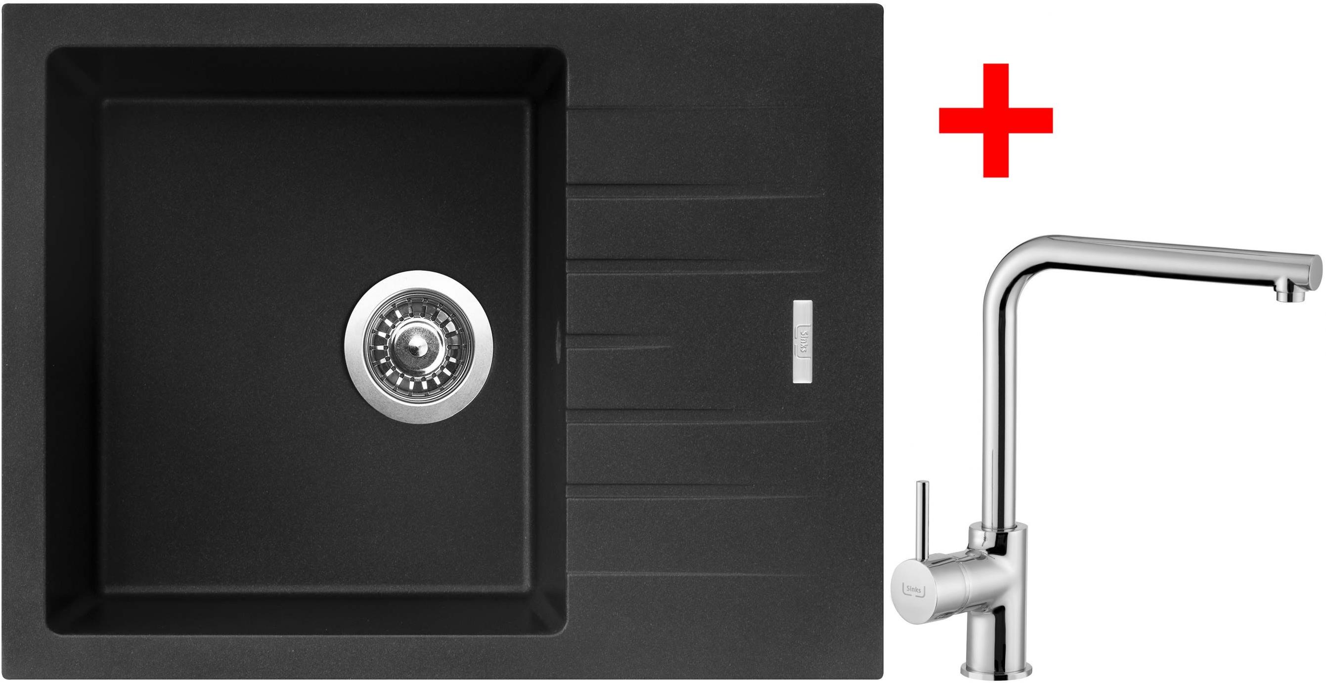 Sinks Perfecto 650 Metalblack + Elka