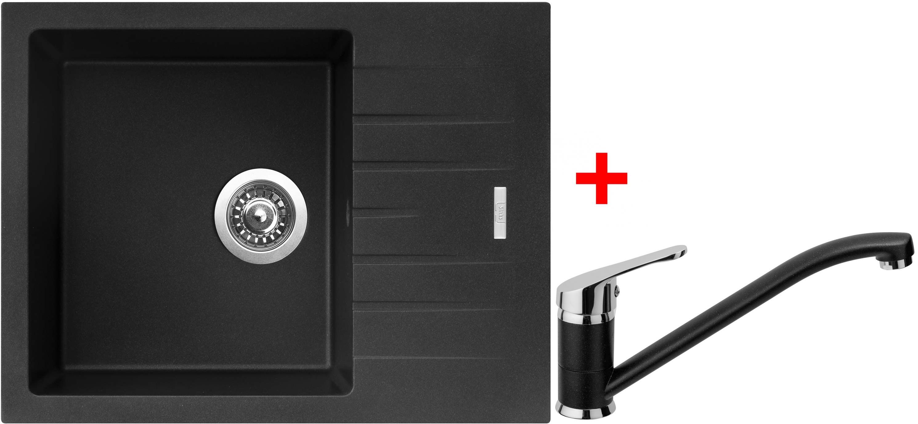 Sinks Perfecto 650 Metalblack + Pronto GR