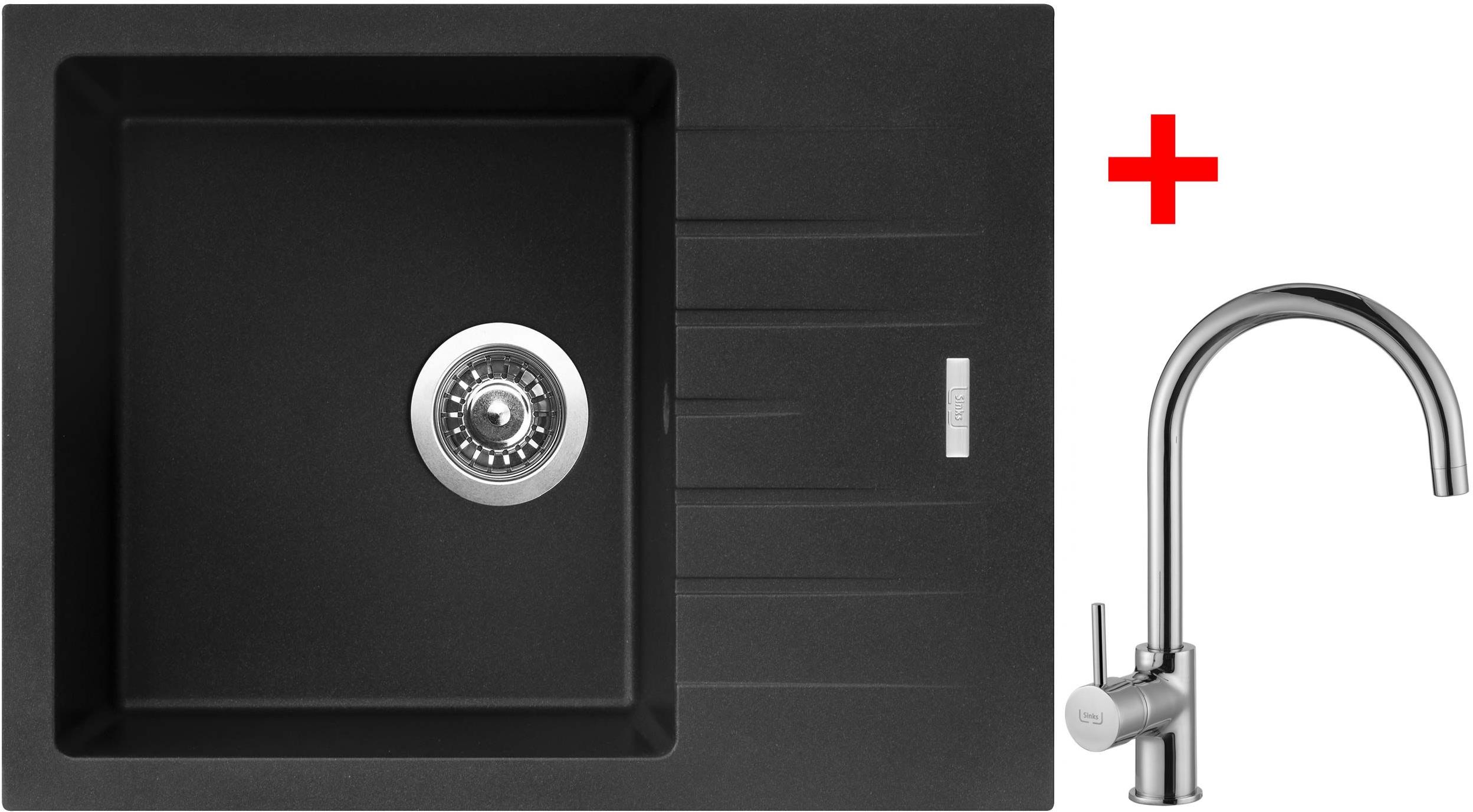 Sinks Perfecto 650 Metalblack + Vitalia