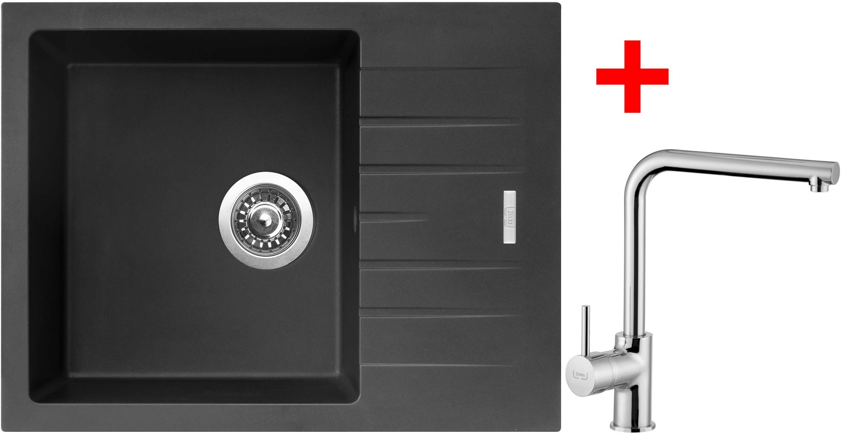 Sinks Perfecto 650 Pureblack + Elka