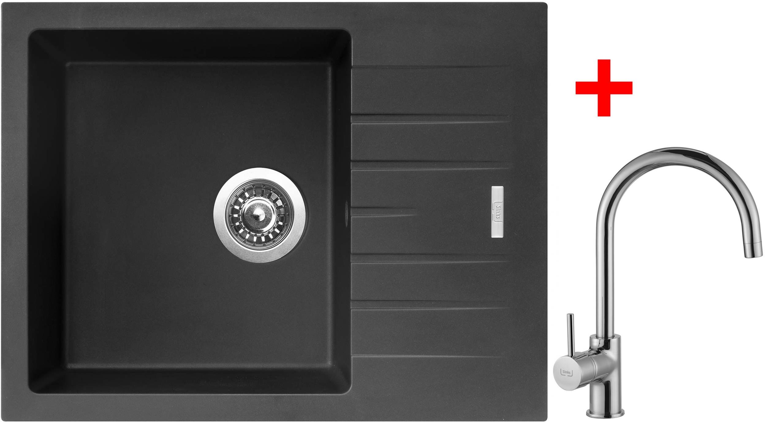 Sinks Perfecto 650 Pureblack + Vitalia