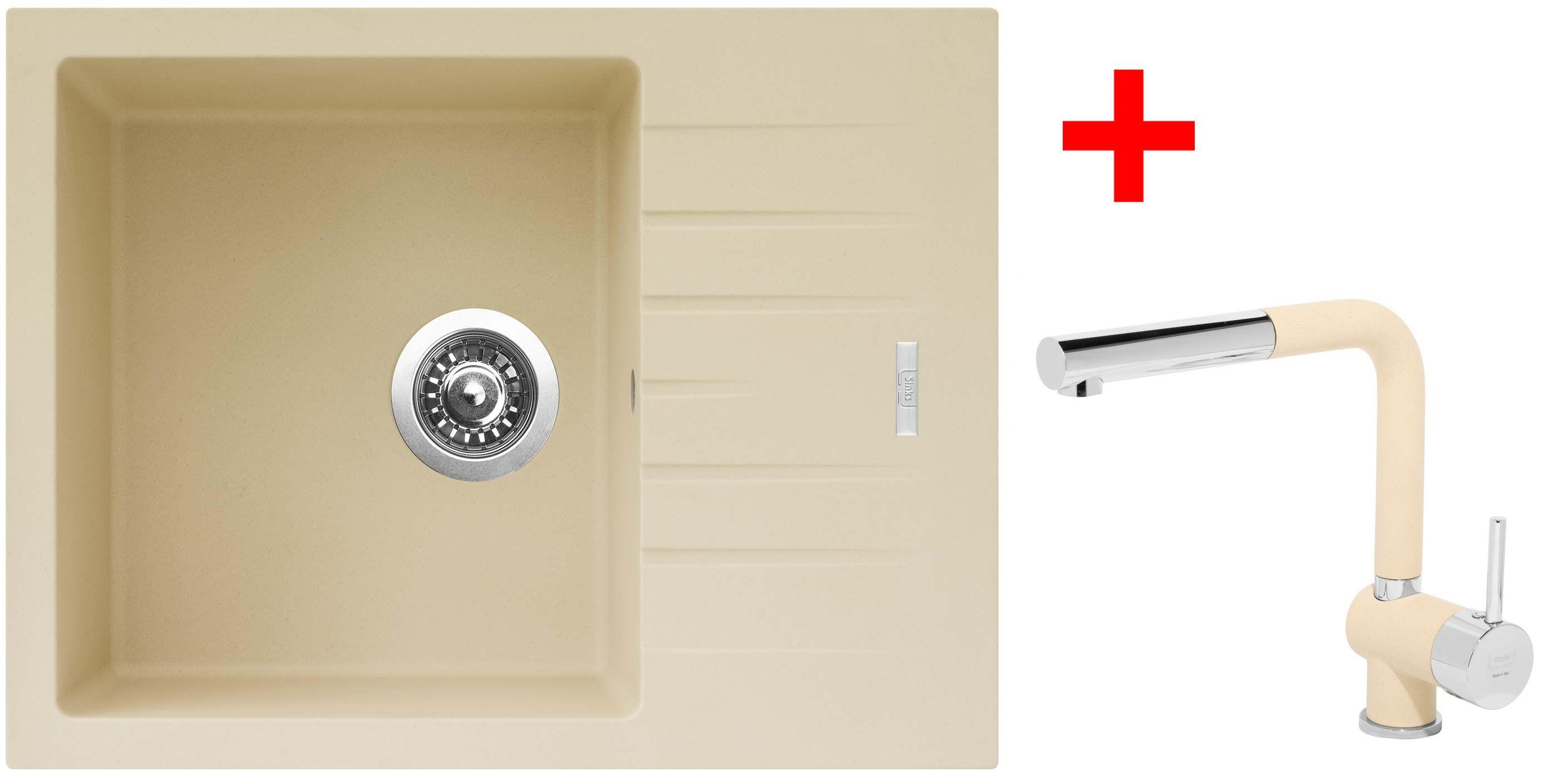 Sinks Perfecto 650 Sahara + Mix 3 P GR