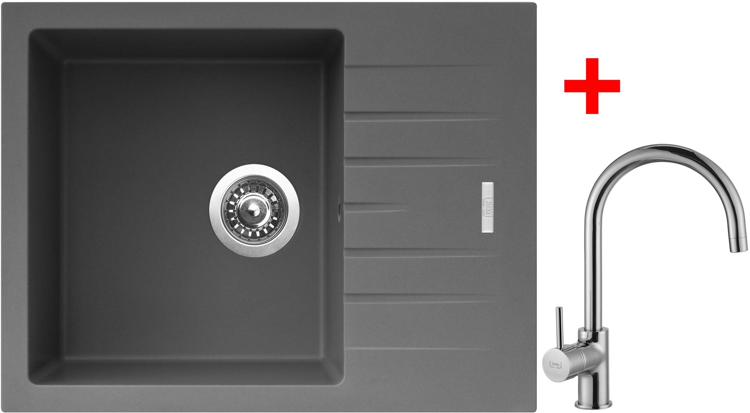 Sinks Perfecto 650 Titanium + Vitalia