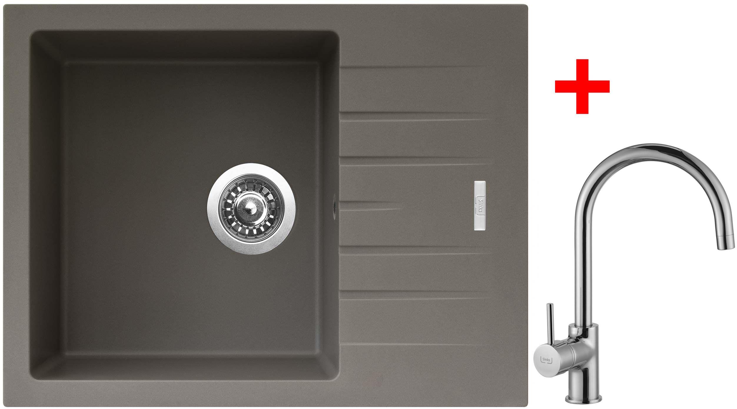 Sinks Perfecto 650 Truffle + Vitalia