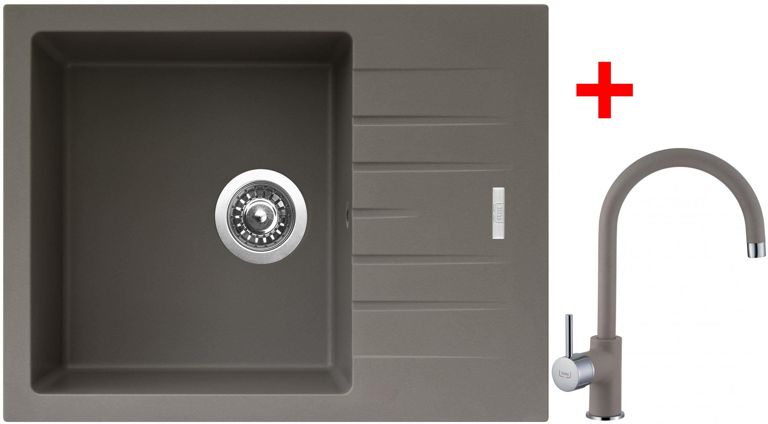 Sinks Perfecto 650 Truffle + Vitalia GR