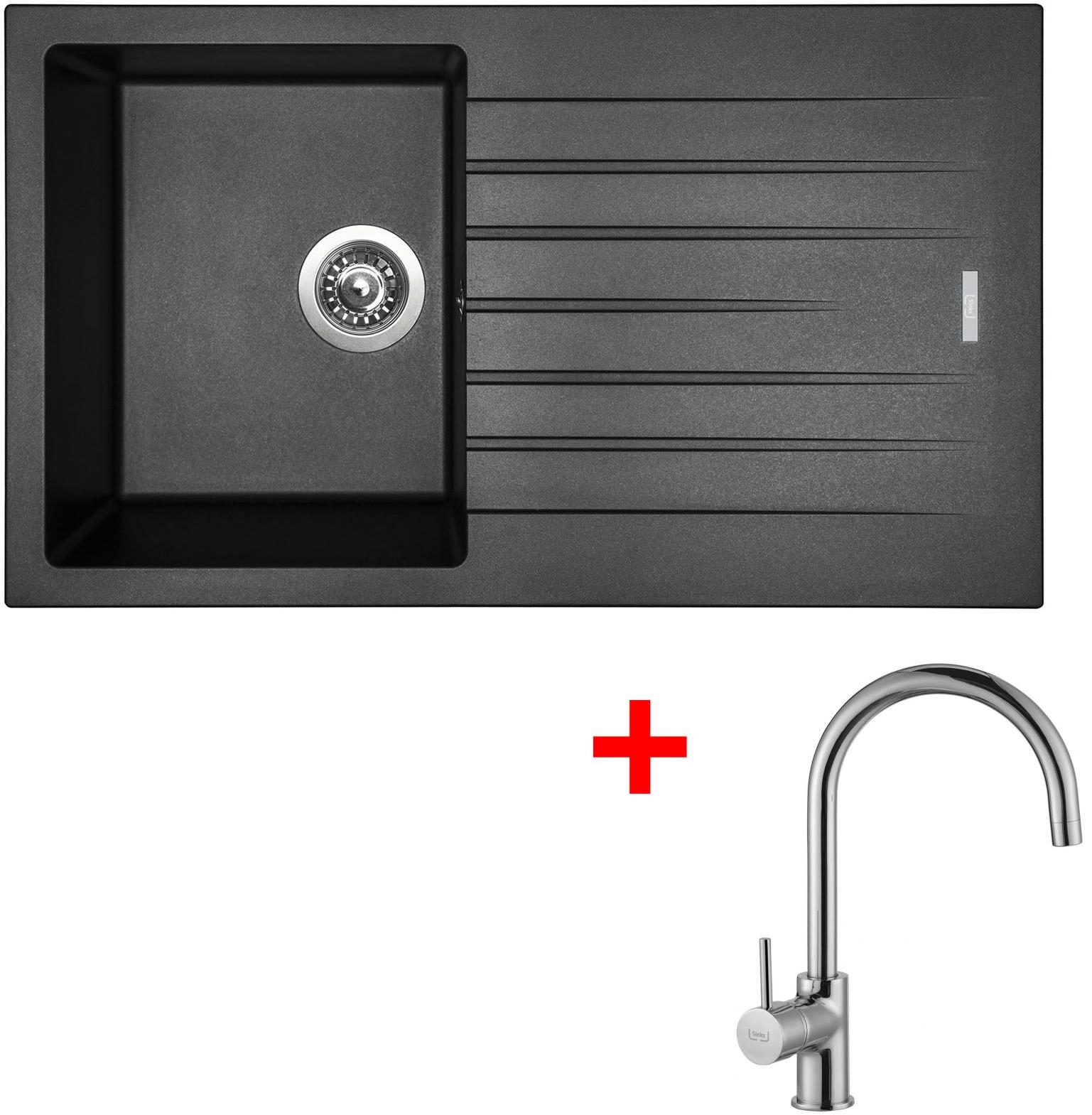 Sinks Perfecto 860 Metalblack + Vitalia