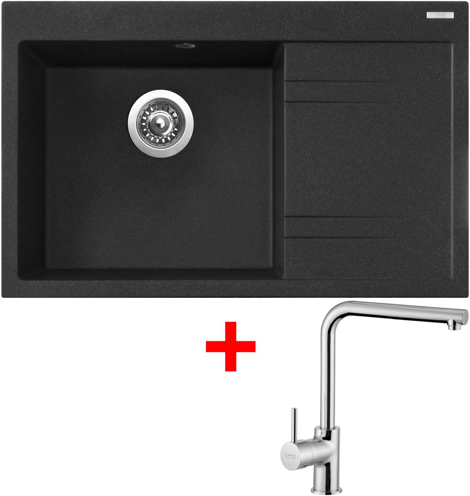 Sinks Rim 780 L Granblack + Elka