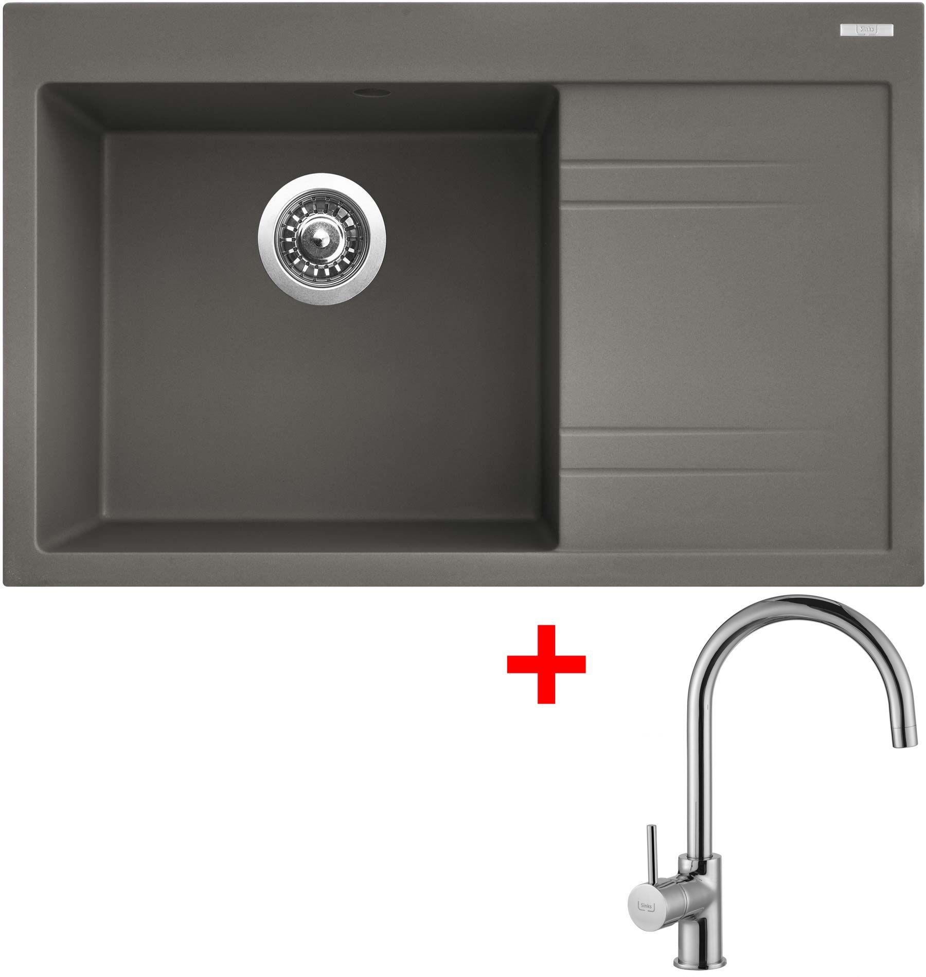 Sinks Rim 780 L Truffle + Vitalia