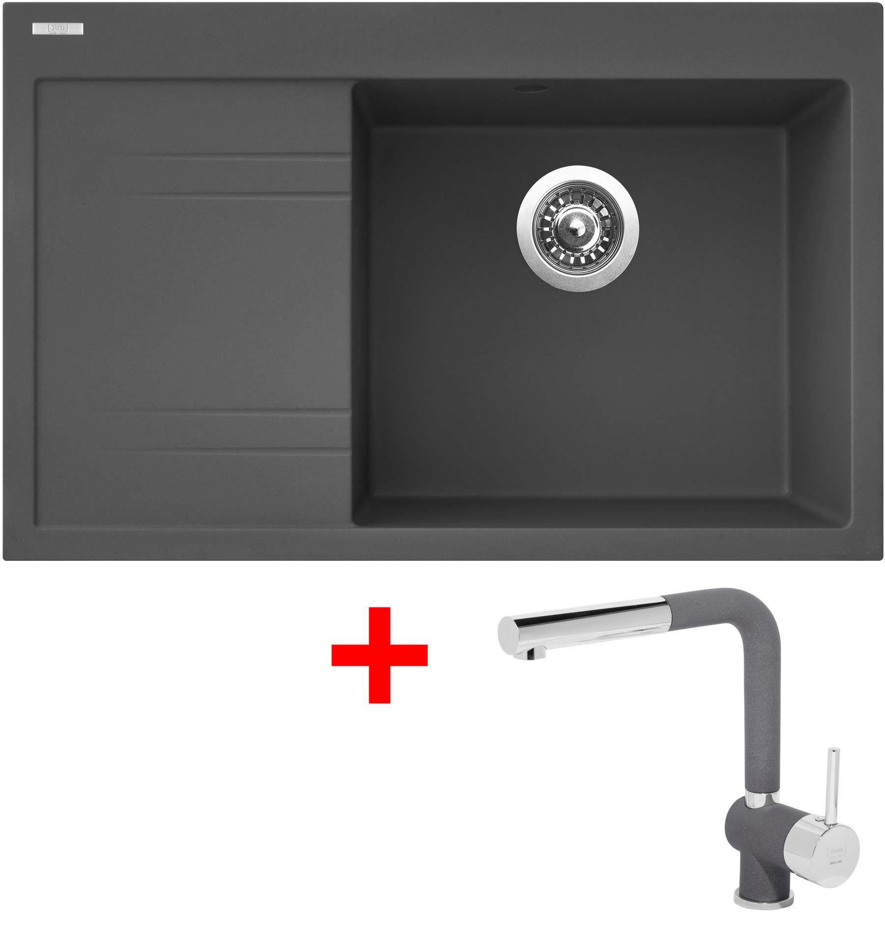 Sinks Rim 780 P Titanium + Mix 3 P GR
