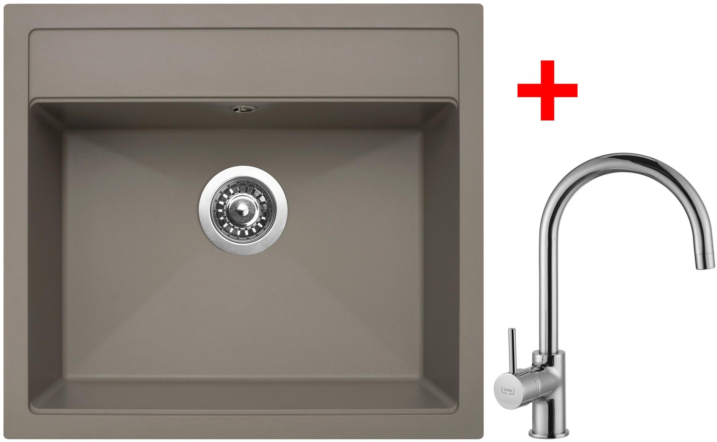 Sinks Solo 560 Truffle + Vitalia