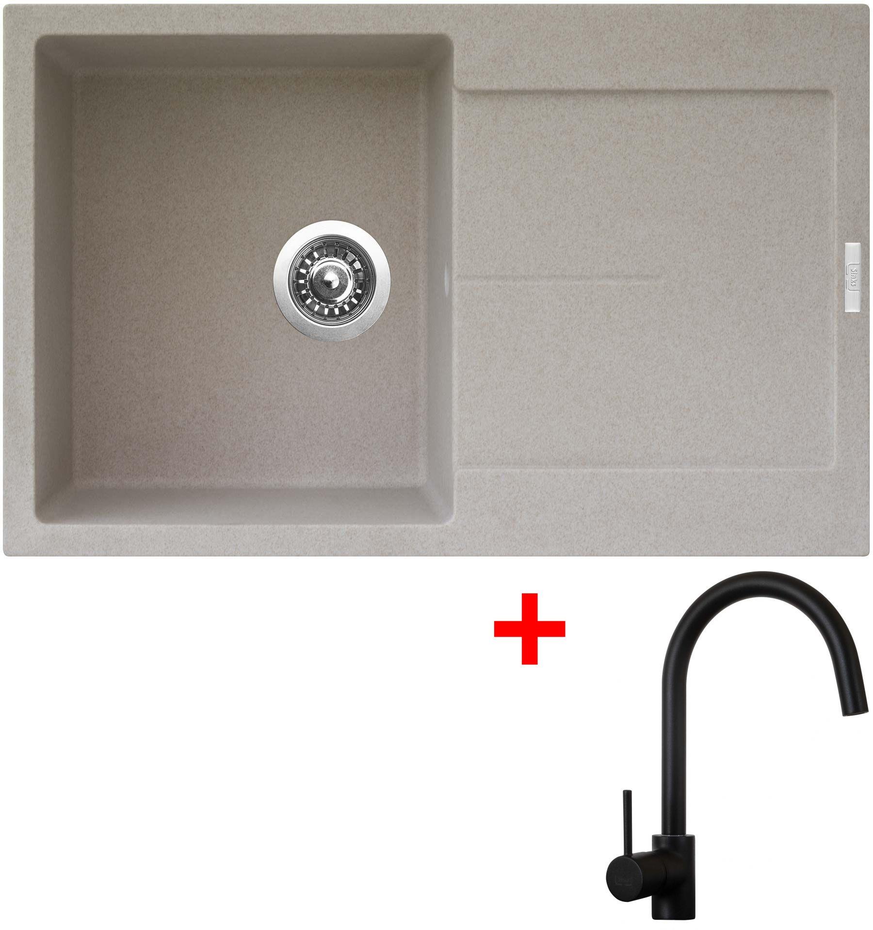 Sinks Ultima 790 Avena + Vitalia, čierna, matná